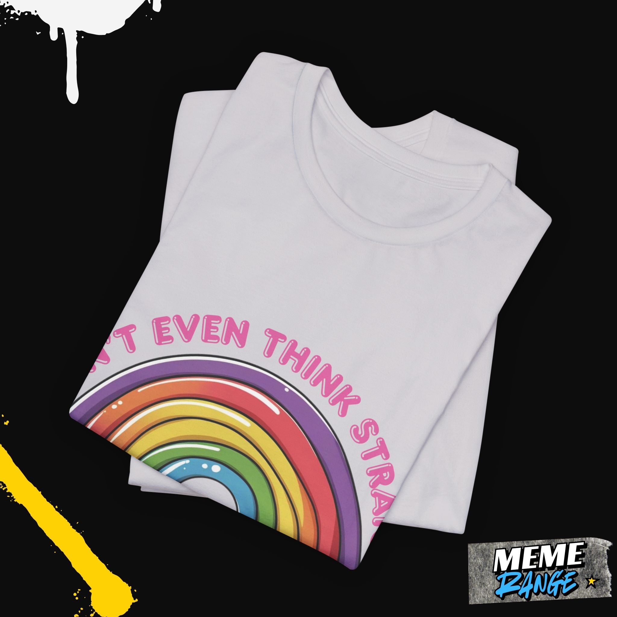 Colourful Rainbow Humour Tee 🌈 | Big Gay Energy Meets Peak Comfy - Meme Range