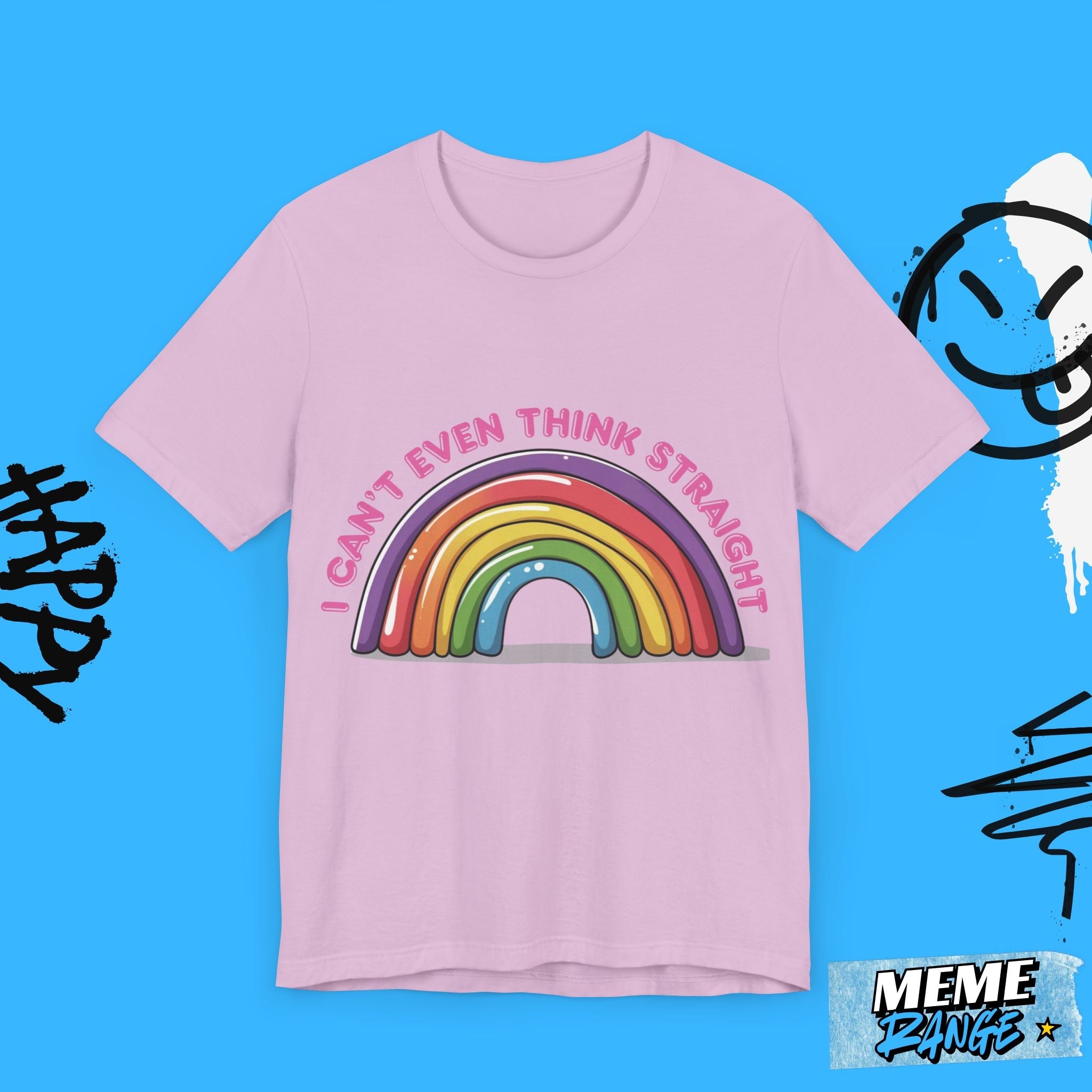 Colourful Rainbow Humour Tee 🌈 | Big Gay Energy Meets Peak Comfy - Meme Range