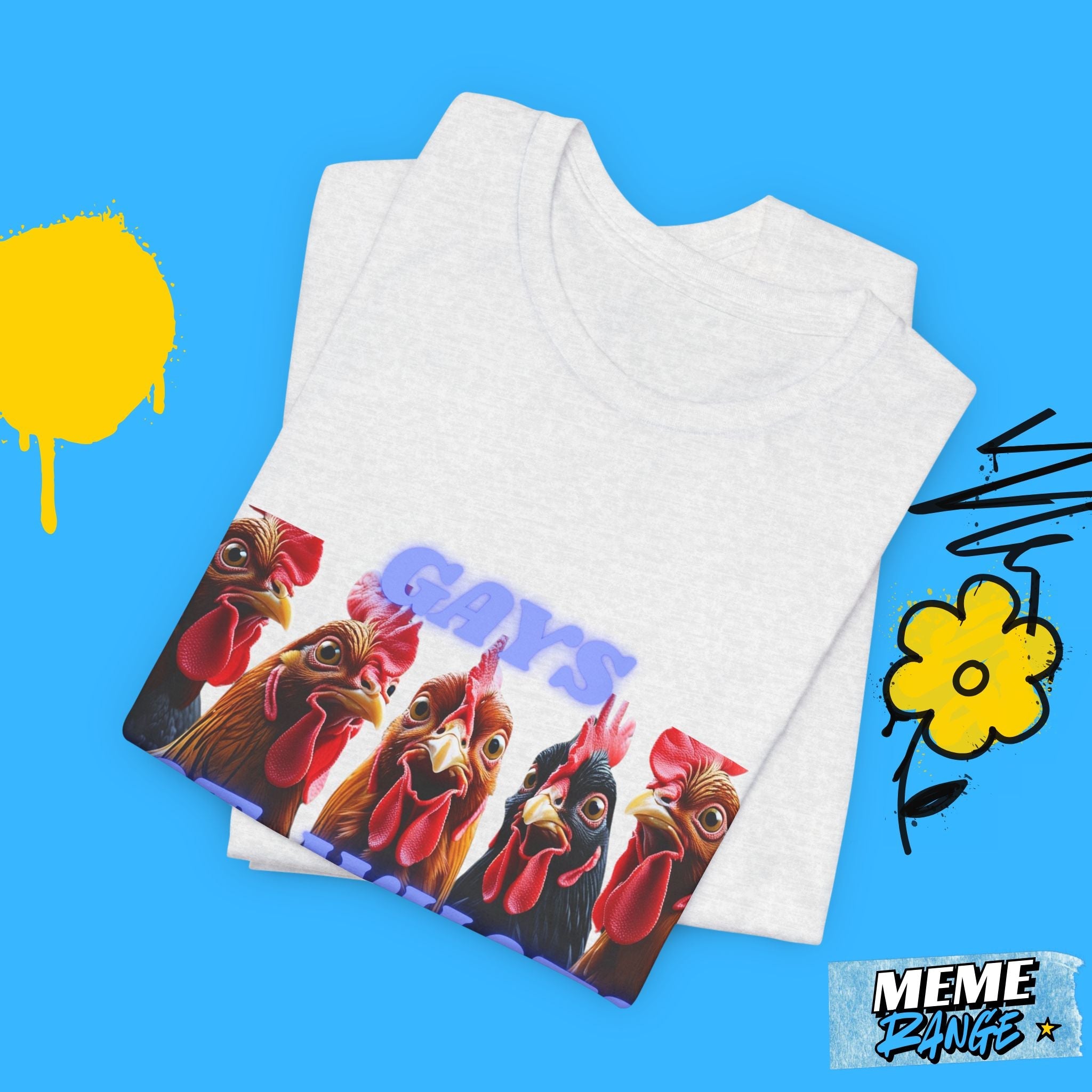 Gays Eat WHAT? Tee - A brand new tee that makes you feel bold and cocky 🐓 - Meme Range