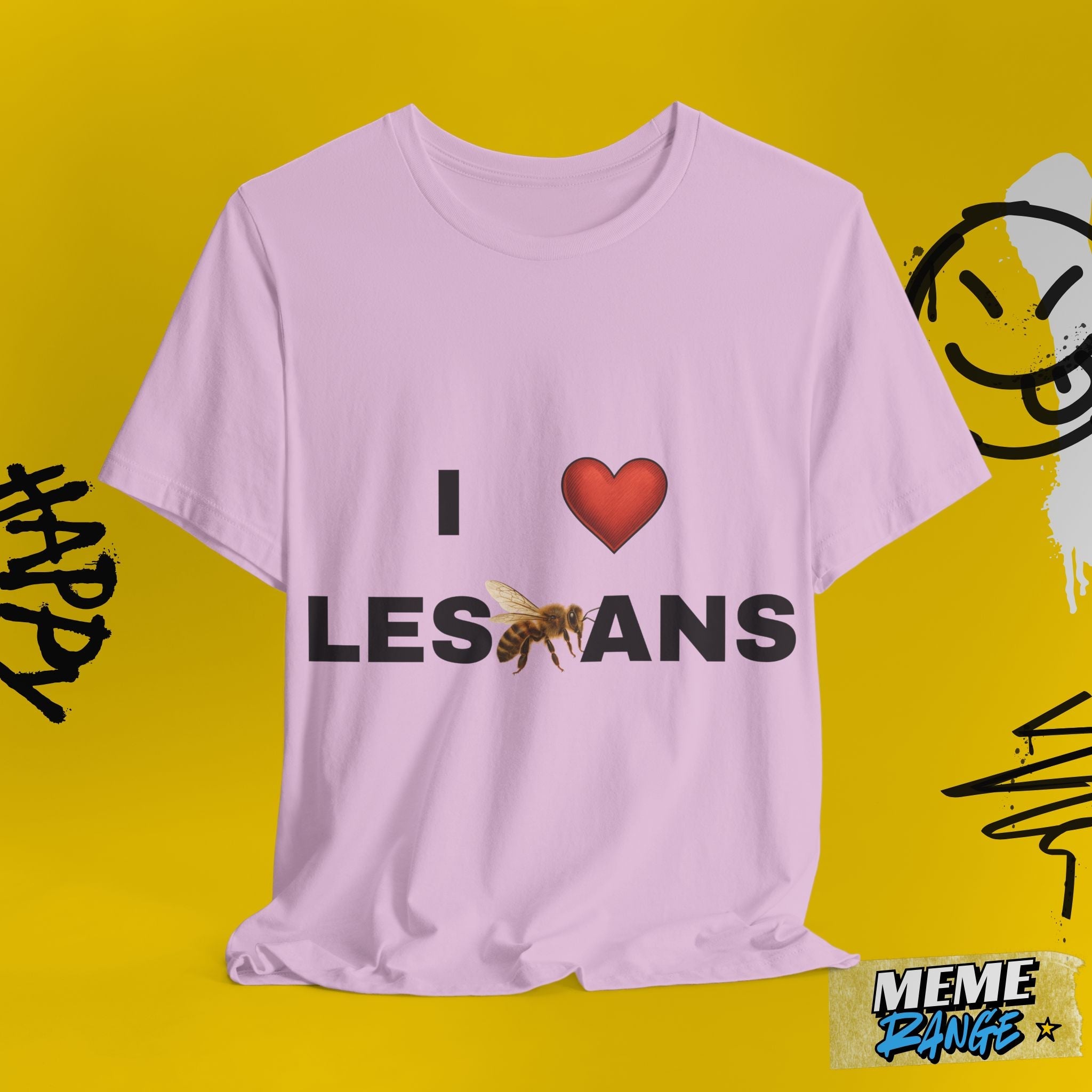 I ❤️ Lesbians Tee 💅 | Peak Ally Energy. Queer Core. 100% Vibes. - Meme Range