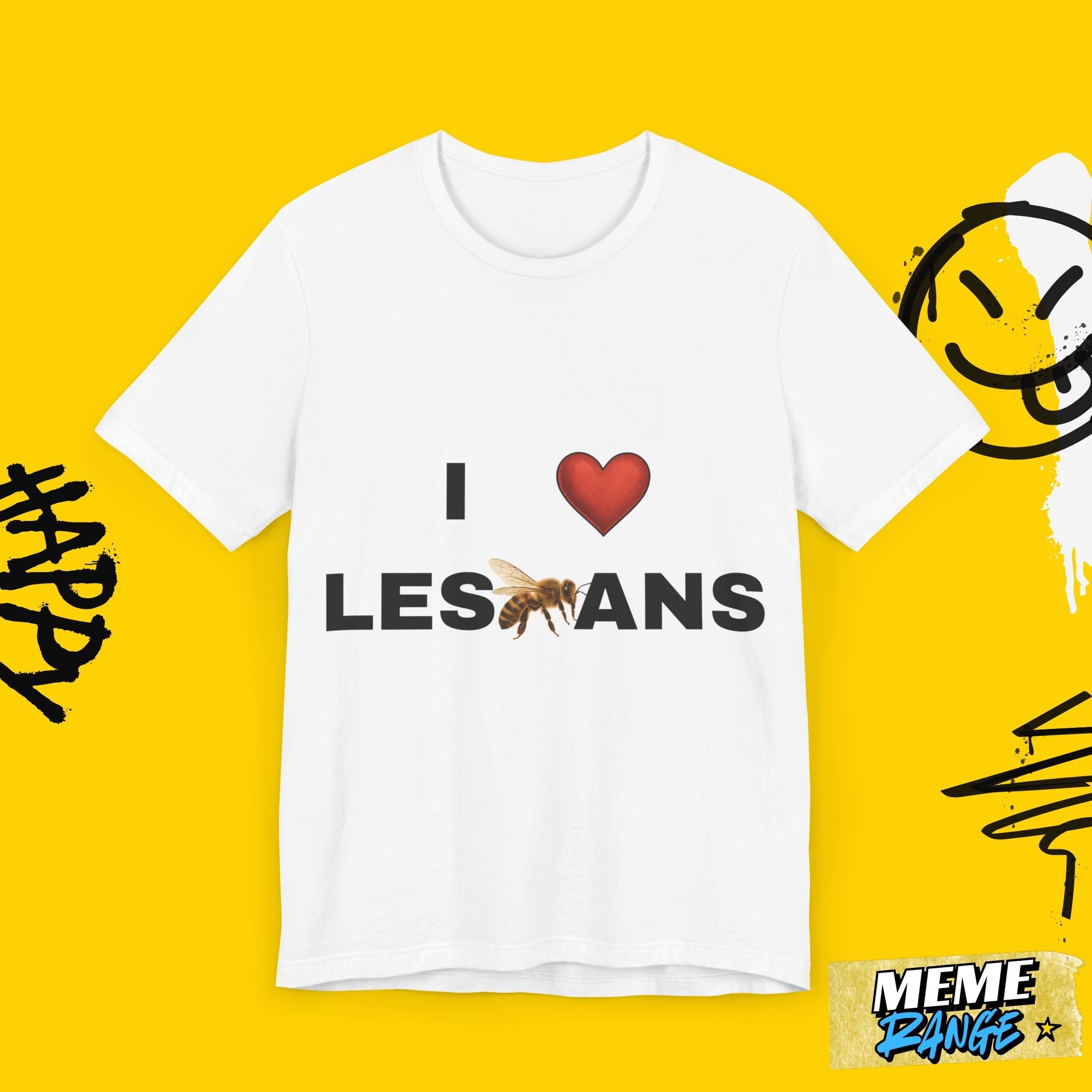 I ❤️ Lesbians Tee 💅 | Peak Ally Energy. Queer Core. 100% Vibes. - Meme Range
