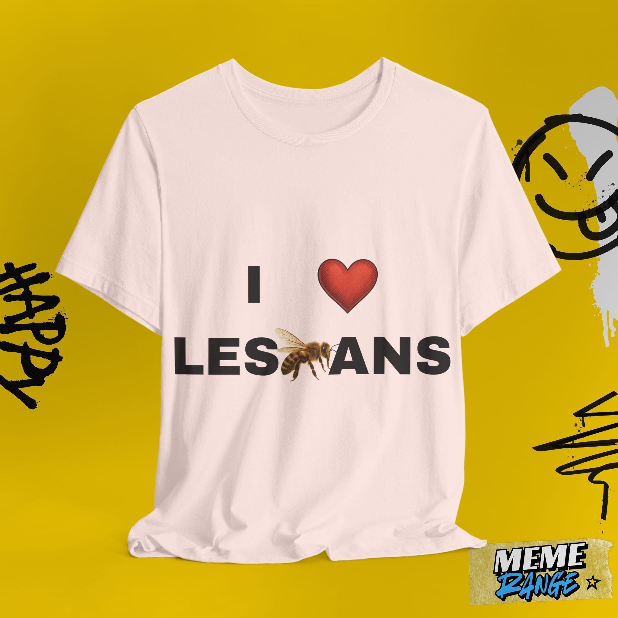 I ❤️ Lesbians Tee 💅 | Peak Ally Energy. Queer Core. 100% Vibes. - Meme Range