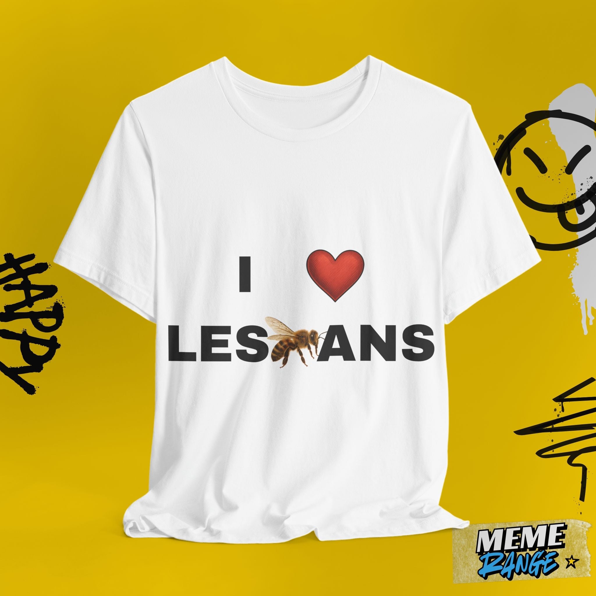 I ❤️ Lesbians Tee 💅 | Peak Ally Energy. Queer Core. 100% Vibes. - Meme Range