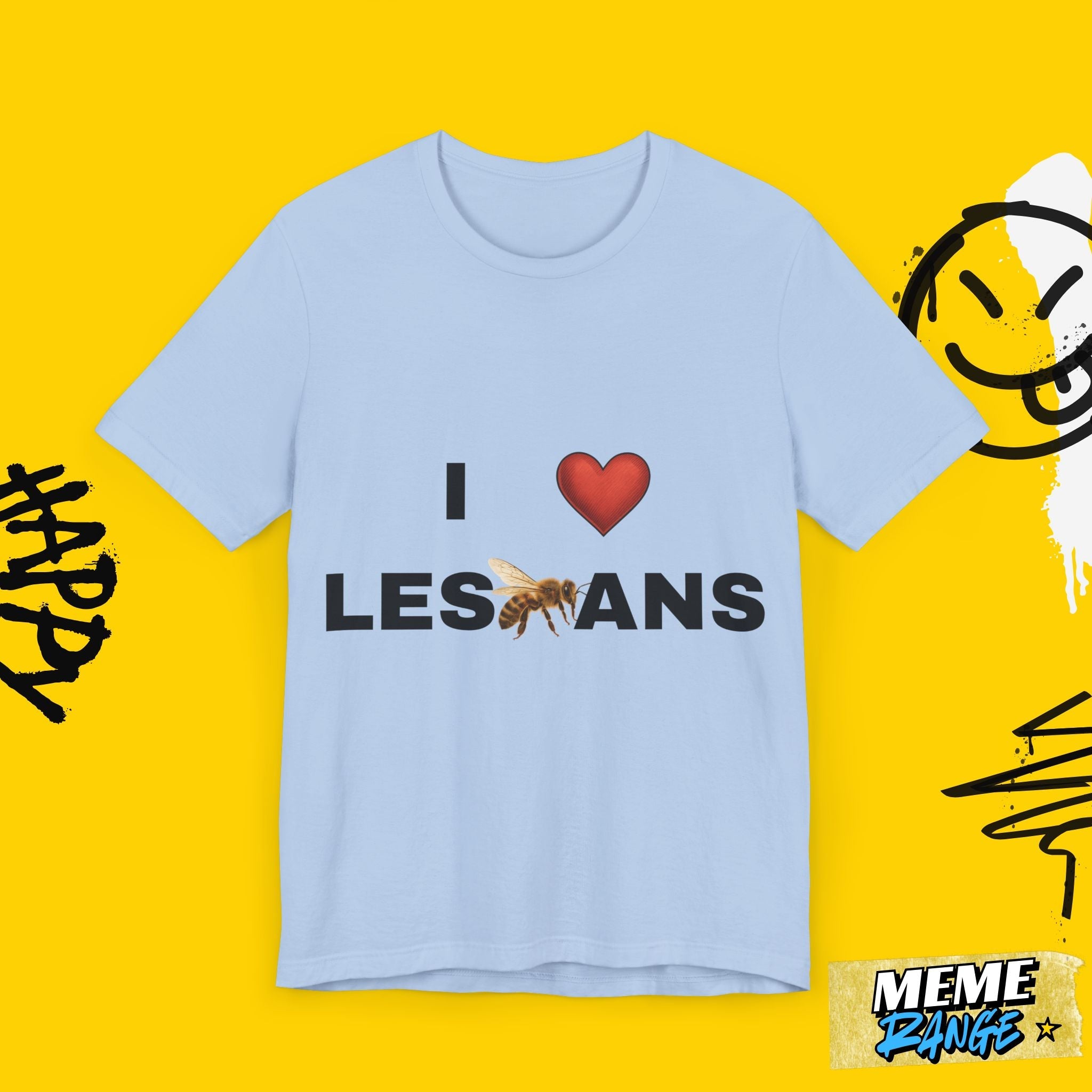 I ❤️ Lesbians Tee 💅 | Peak Ally Energy. Queer Core. 100% Vibes. - Meme Range