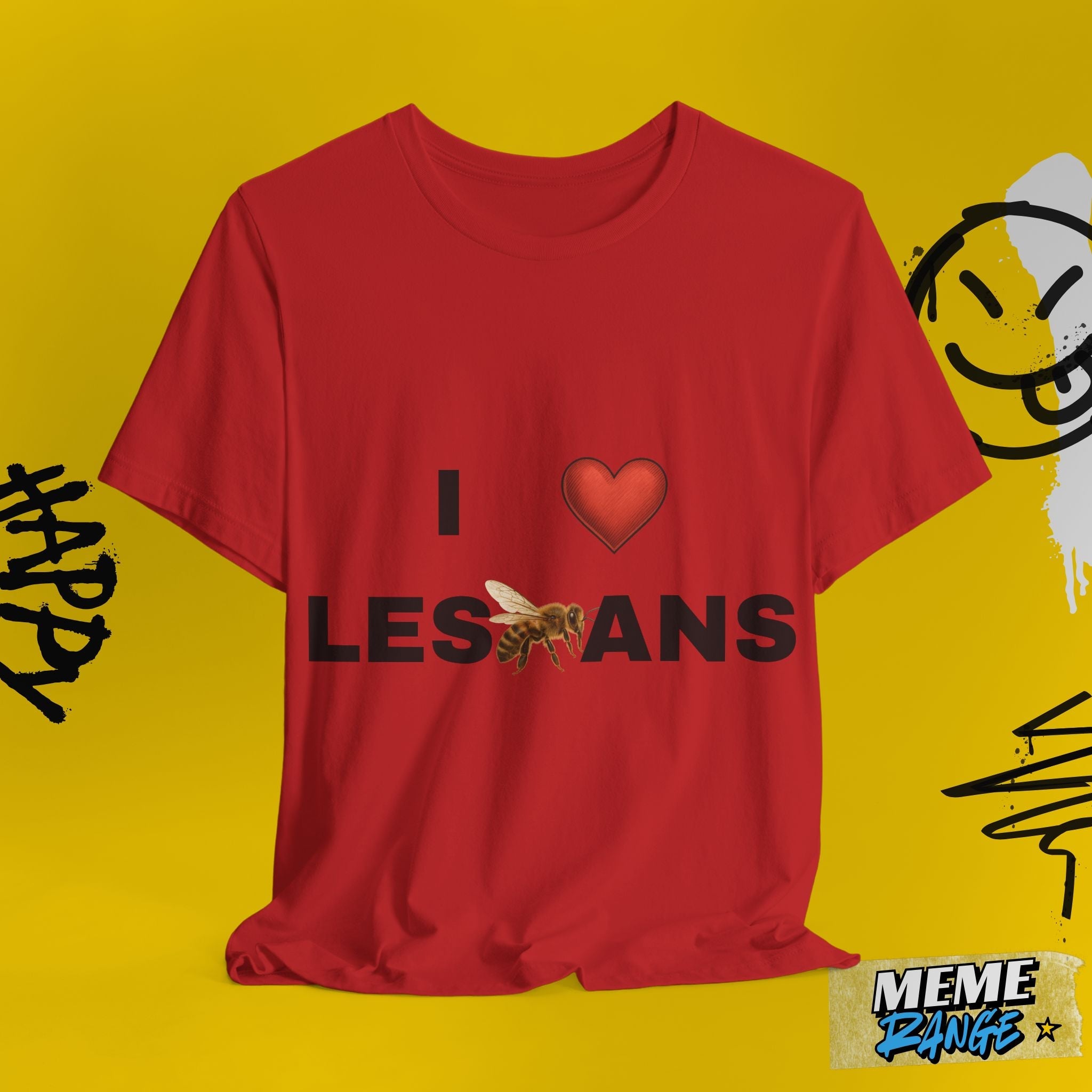 I ❤️ Lesbians Tee 💅 | Peak Ally Energy. Queer Core. 100% Vibes. - Meme Range