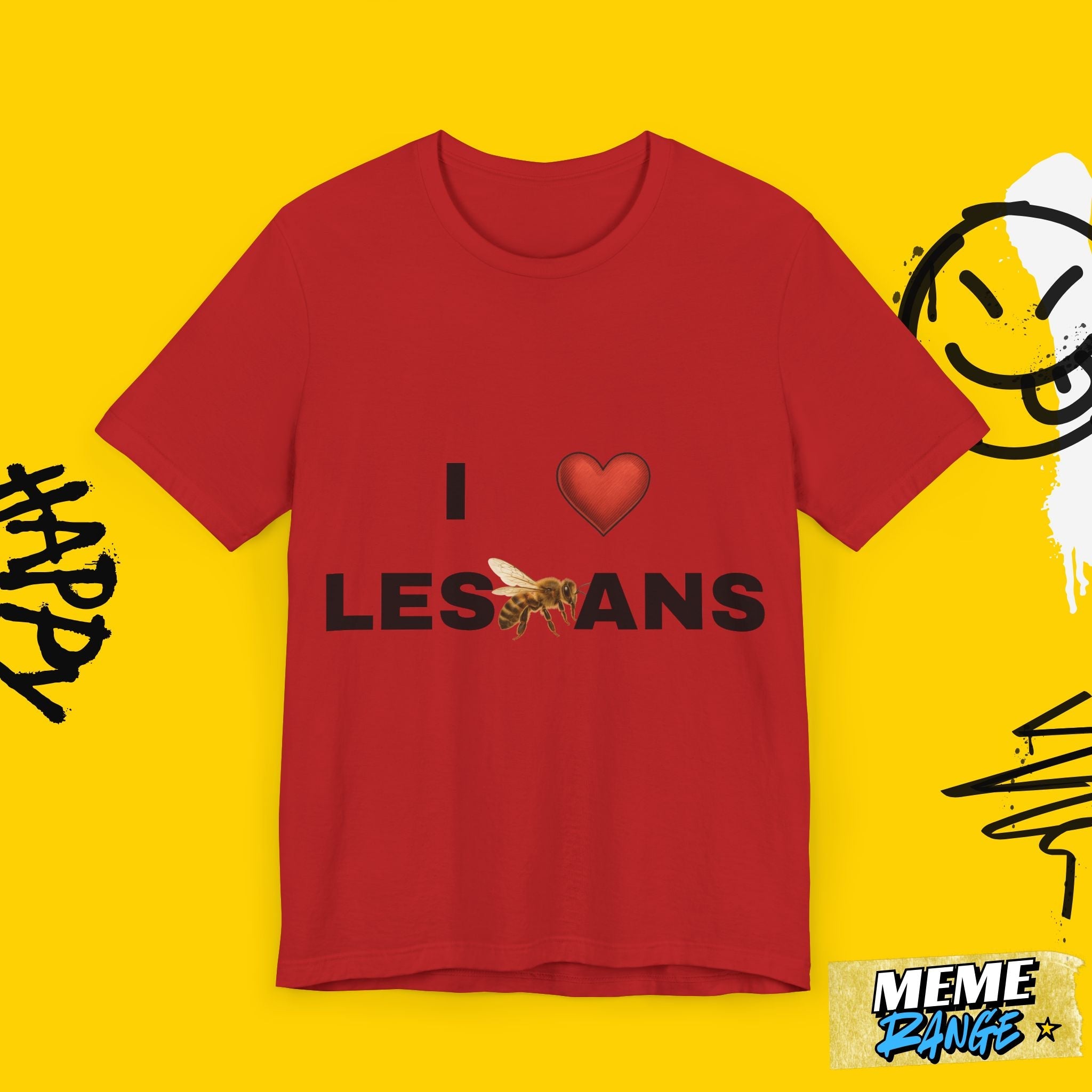 I ❤️ Lesbians Tee 💅 | Peak Ally Energy. Queer Core. 100% Vibes. - Meme Range