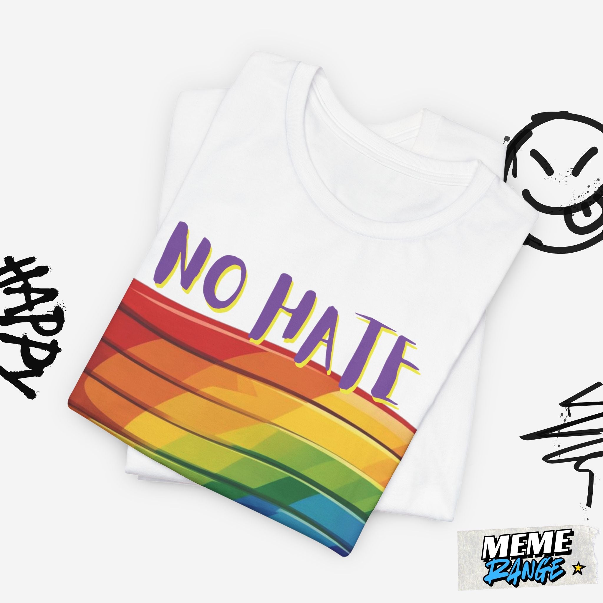 Pride Love Graphic Tee 💖🌈 | Soft Fit, Loud Message, Full Ally Vibes - Meme Range