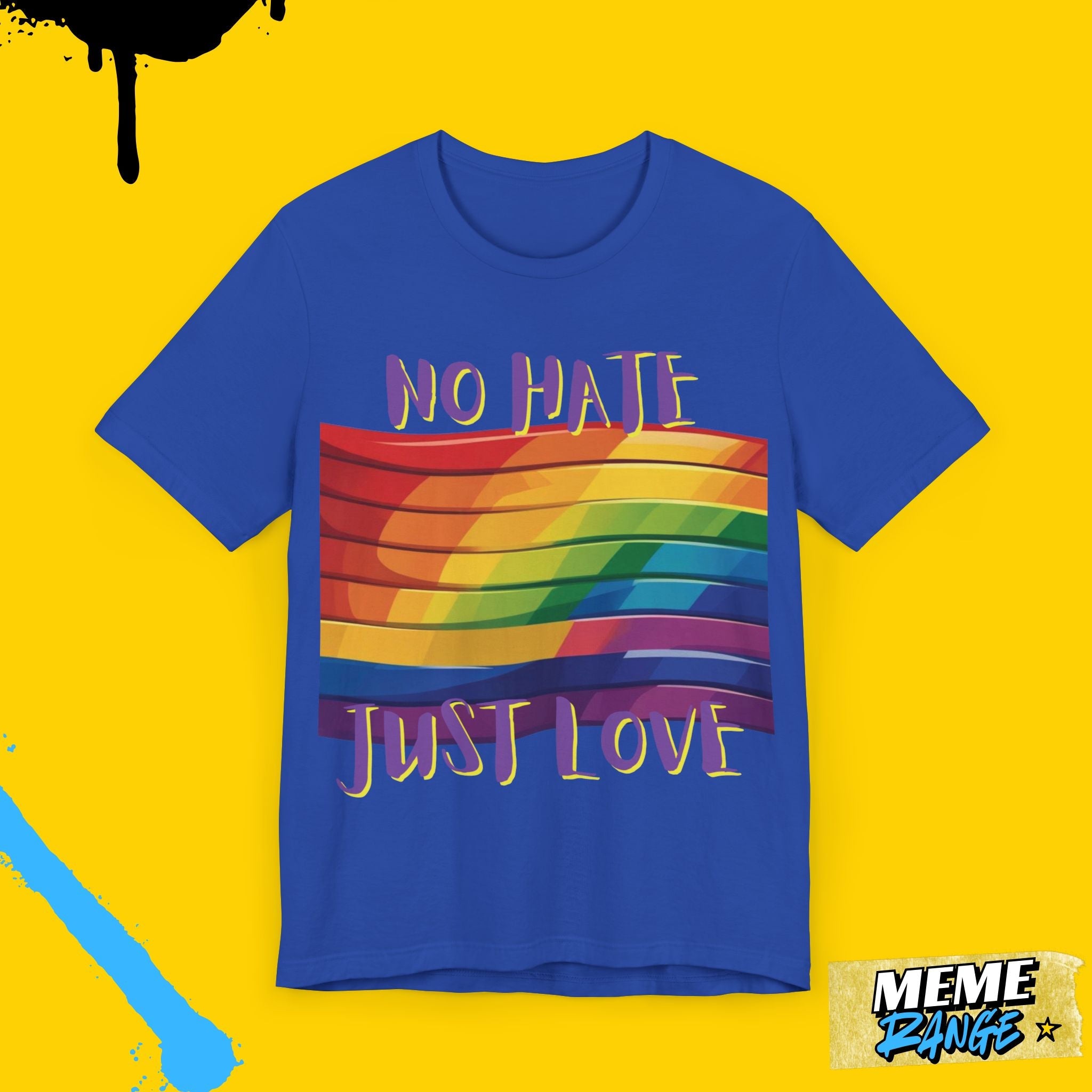 Pride Love Graphic Tee 💖🌈 | Soft Fit, Loud Message, Full Ally Vibes - Meme Range