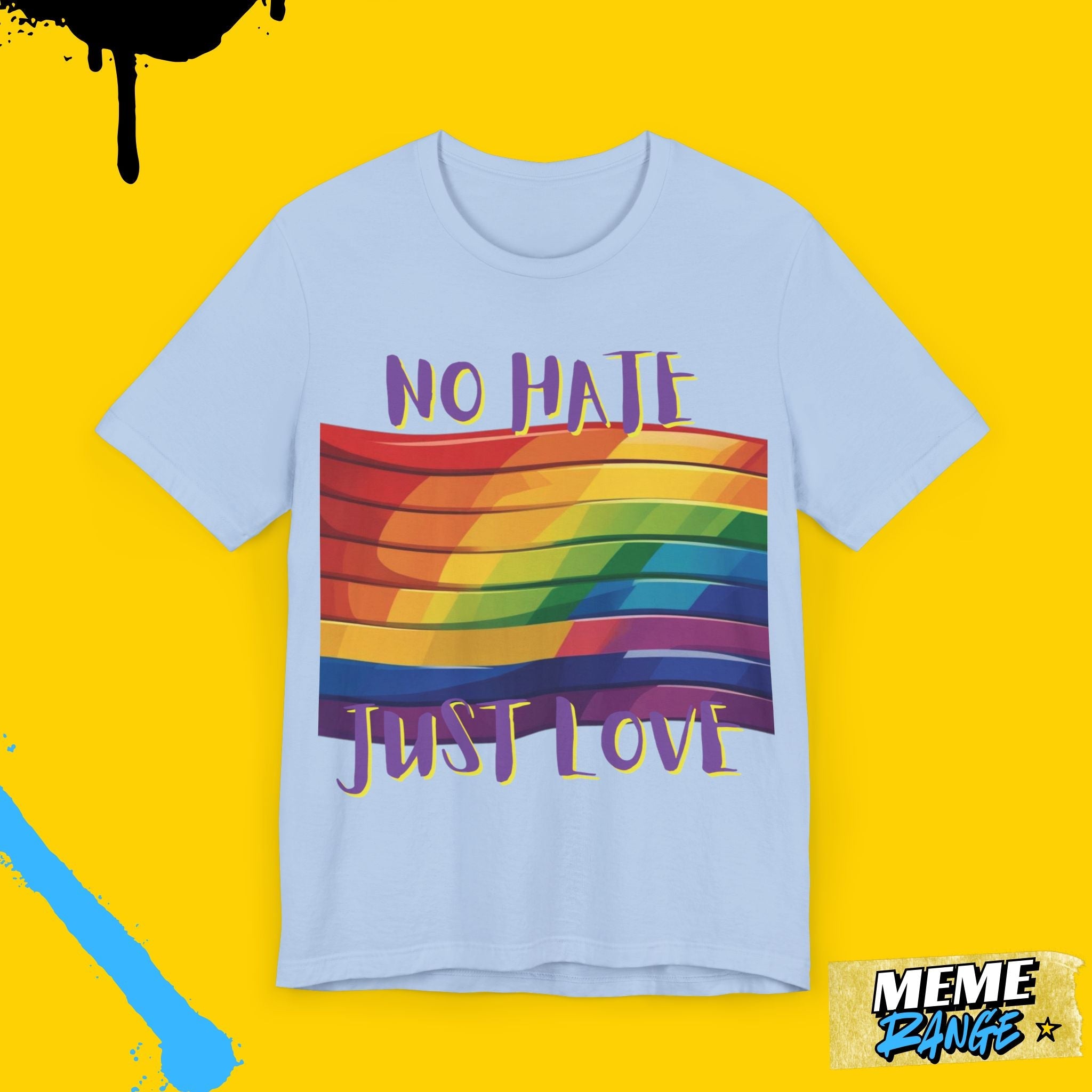 Pride Love Graphic Tee 💖🌈 | Soft Fit, Loud Message, Full Ally Vibes - Meme Range