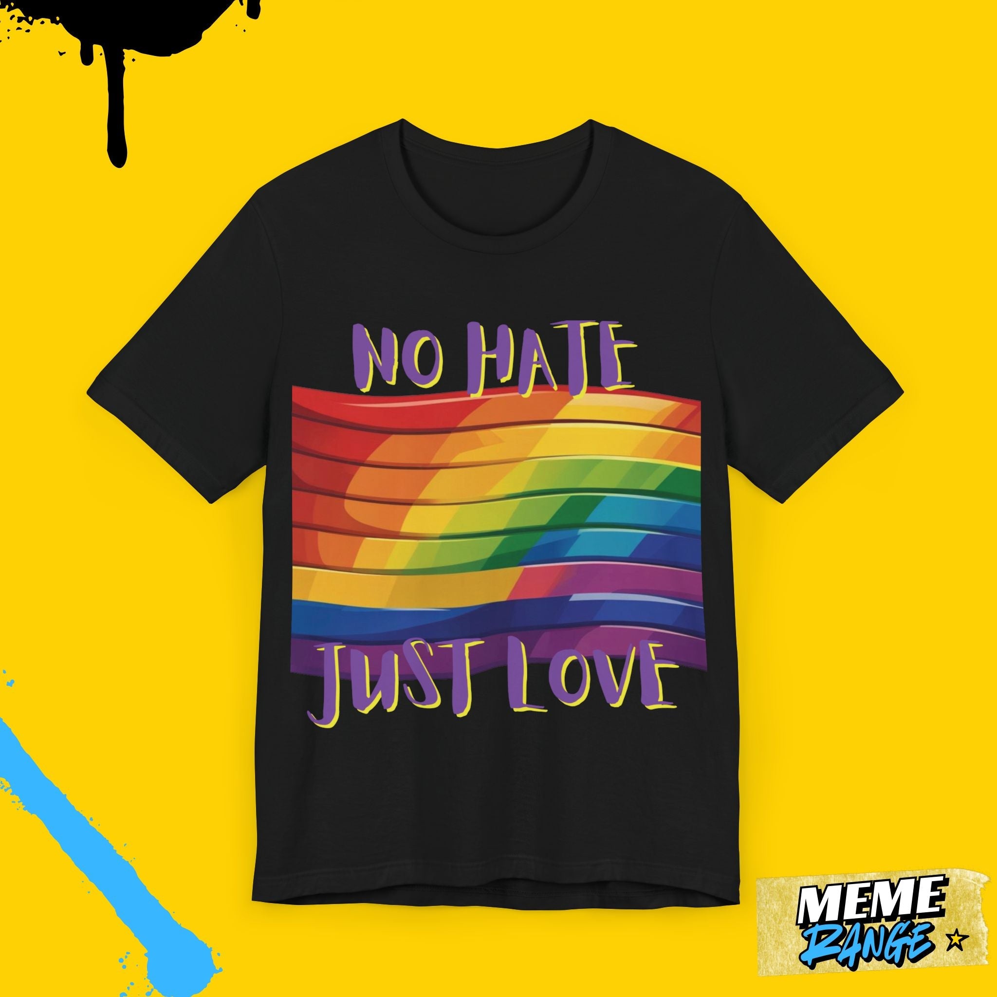 Pride Love Graphic Tee 💖🌈 | Soft Fit, Loud Message, Full Ally Vibes - Meme Range