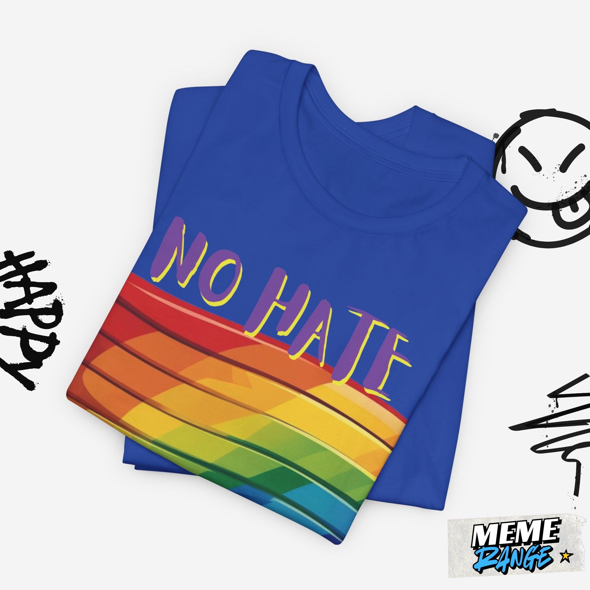 Pride Love Graphic Tee 💖🌈 | Soft Fit, Loud Message, Full Ally Vibes - Meme Range