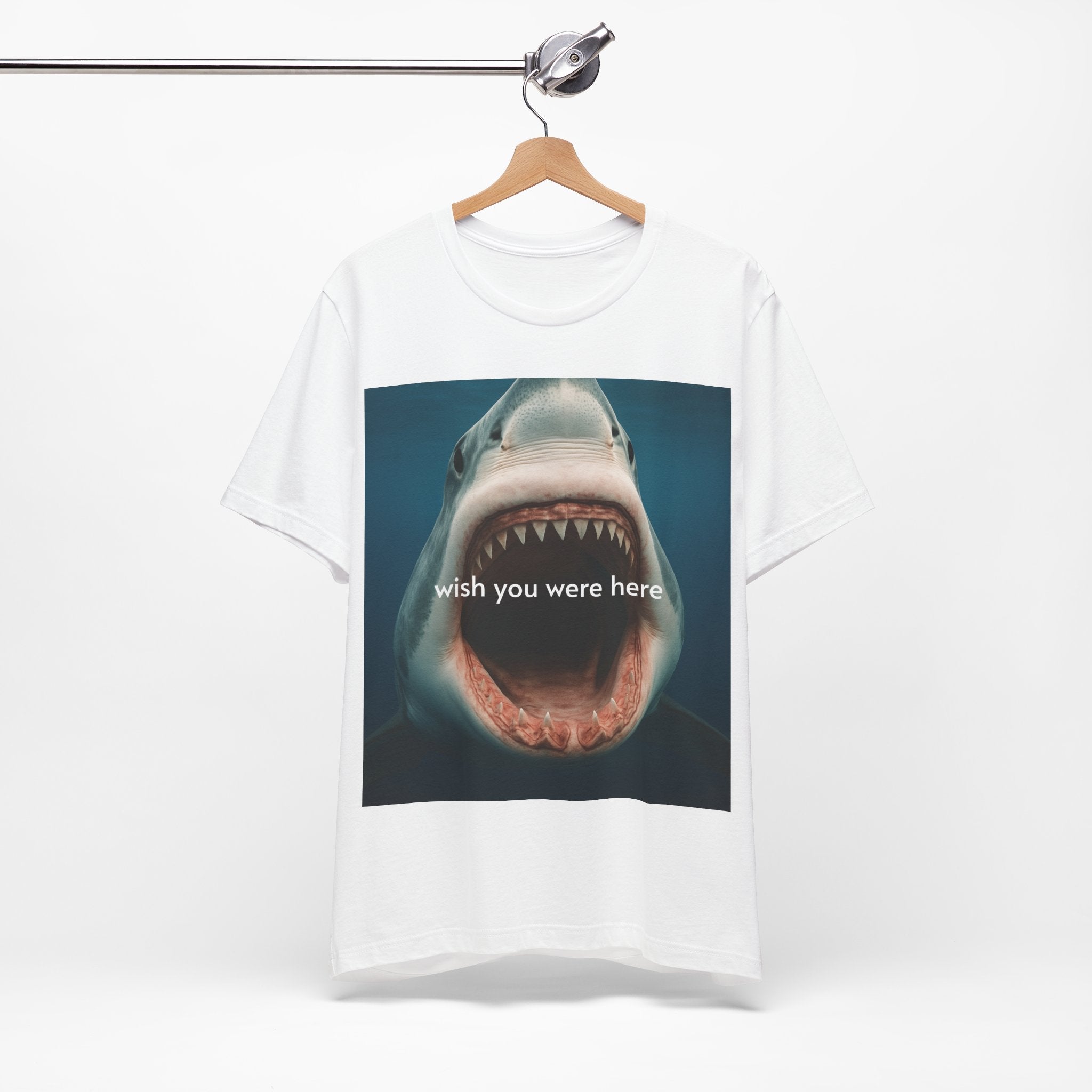 Wish You Were Here – Funny Shark Tee (Unisex) - Meme Range